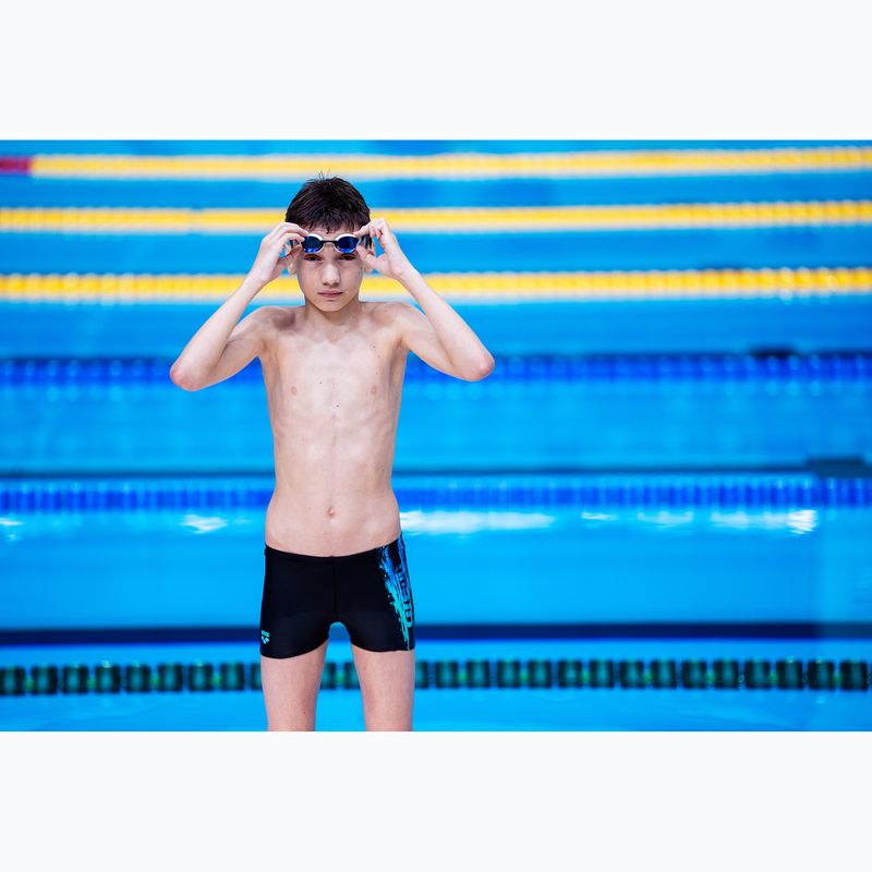 Chlapecké plavecké boxerky arena Loud Swim Short black/black multi 11