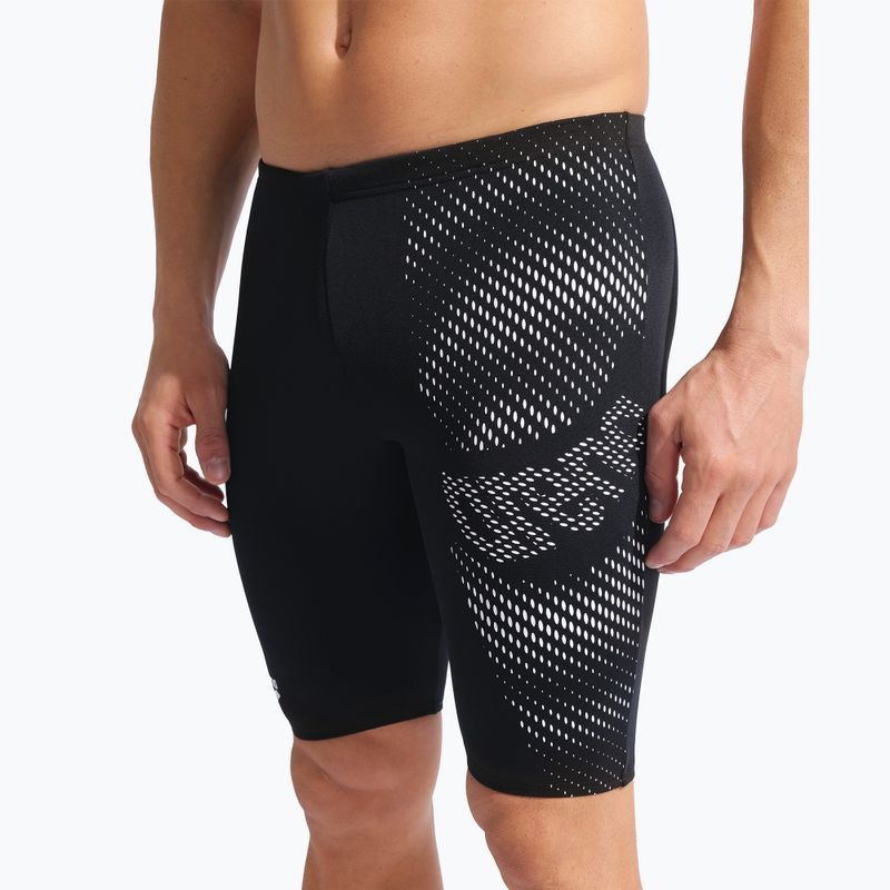 Pánské plavecké jammery arena Distortion Swim Jammer black/white 4