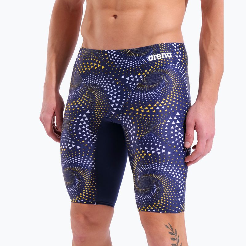 Pánské plavecké jammery arena Fireflow Swim Jammer navy/tteam navy yellow 8