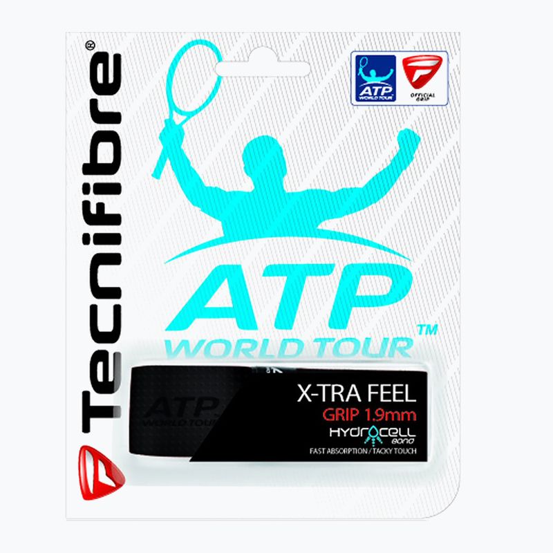 Omotávka na tenisovou raketu Tecnifibre X-Tra Feel černá 51ATPXFEBK