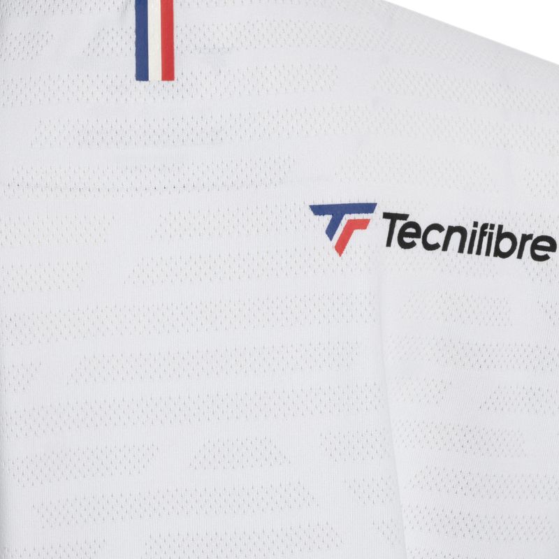 Dětské tenisové tričko Tecnifibre Polo white 22F3VE F3 4