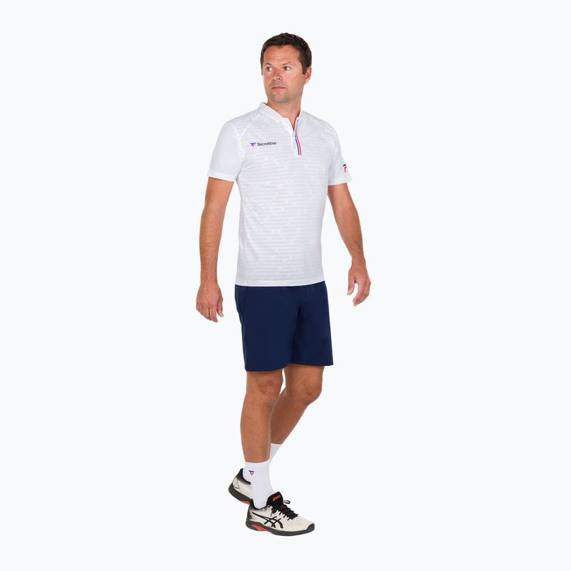 Pánské tenisové tričko Tecnifibre Polo white 22F3VE F3 3