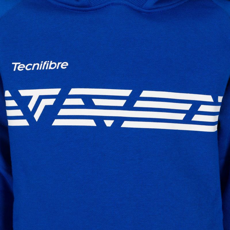 Dětská tenisová mikina Tecnifibre Fleece Hoodie modrá 21LAHORO0B 3