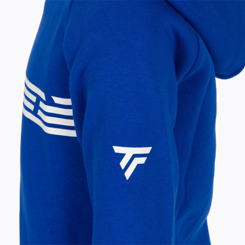 Dětská tenisová mikina Tecnifibre Fleece Hoodie modrá 21LAHORO0B 5