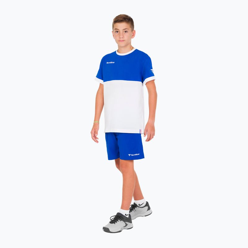 Tecnifibre Stretch dětské tenisové tričko bílé 22F1ST F1 3