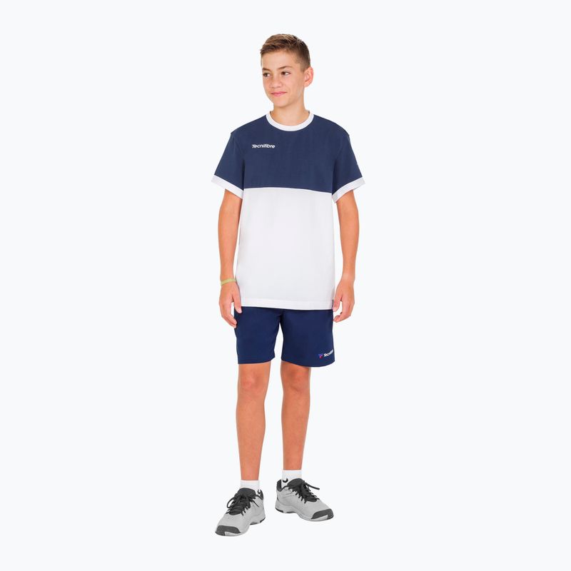 Tecnifibre Stretch bílo-modré dětské tenisové tričko 22F1ST F1 8