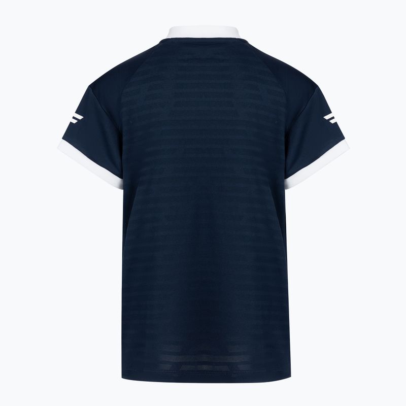 Dětské tenisové tričko Tecnifibre Polo modré 22F3PO F3 2