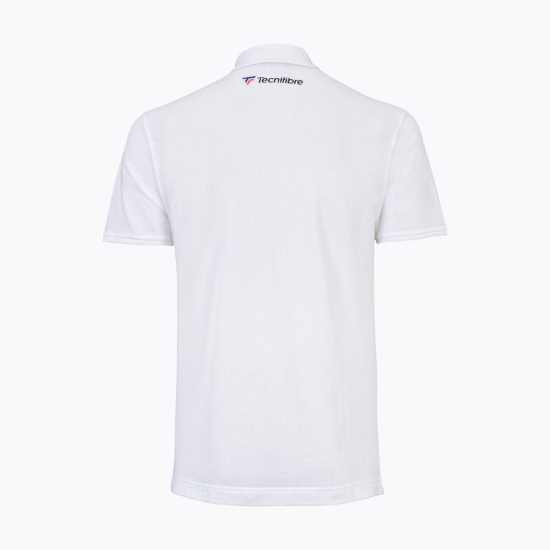 Pánské tenisové tričko Tecnifibre Polo Pique white 25POlOPIQ 2