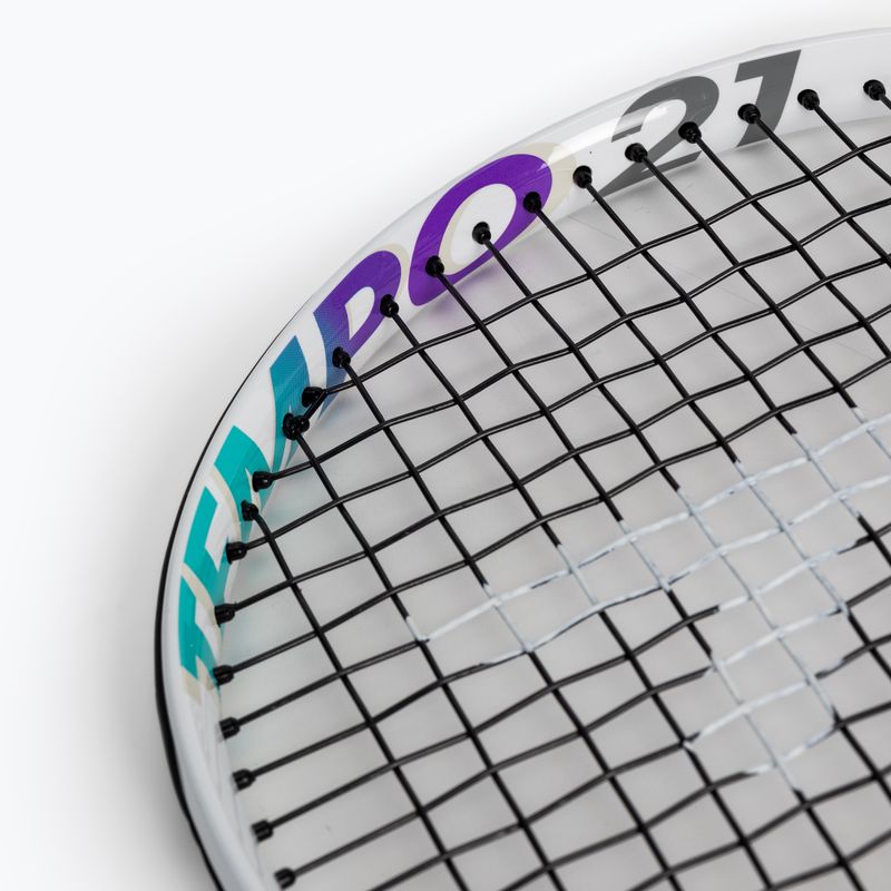 Dětská tenisová raketa Tecnifibre Tempo 21 bílá 14TEMP212E 6