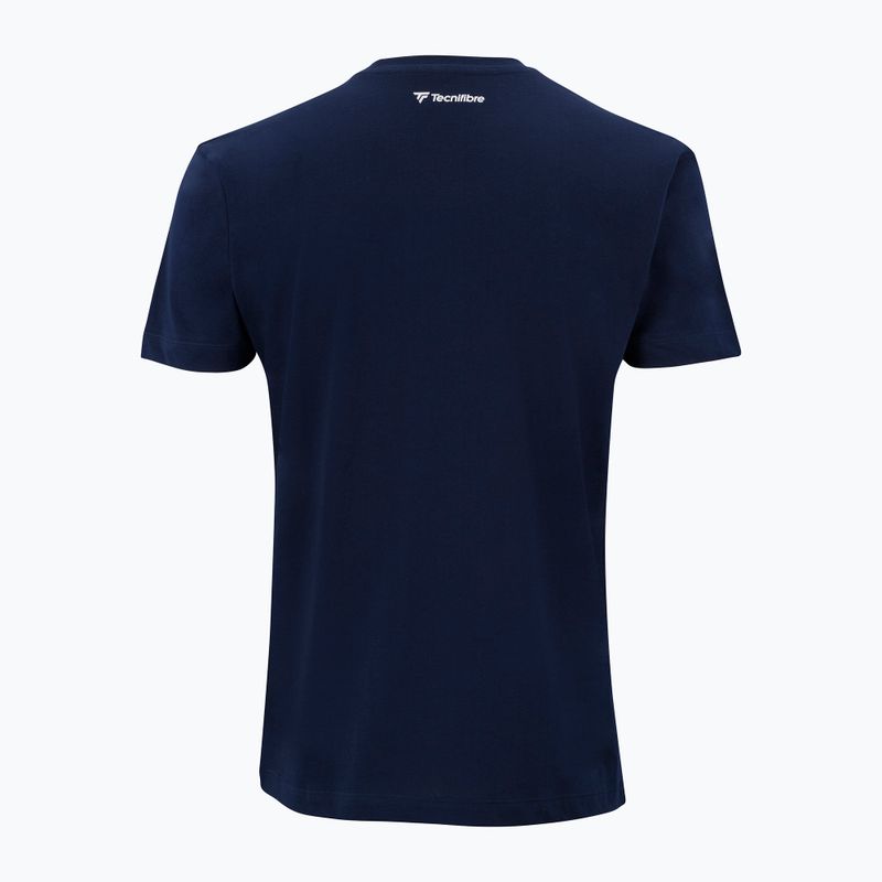 Dětské tenisové tričko Tecnifibre Team Cotton Tee marine 2