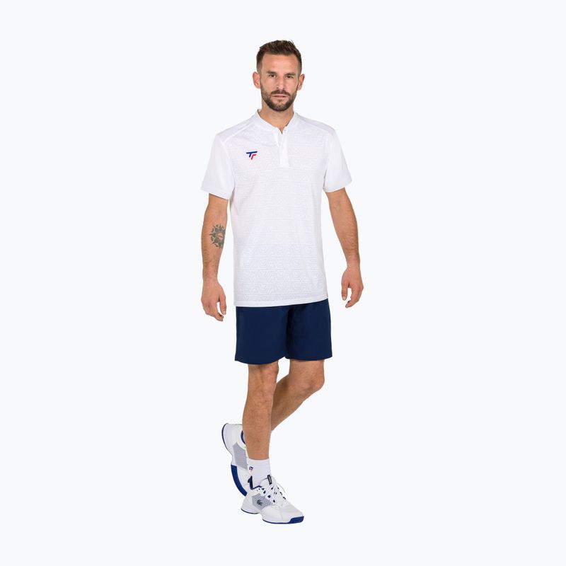 Pánské tenisové polo tričko Tecnifibre Team Mesh white 22MEPOWH34