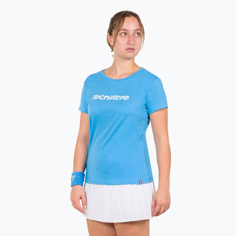 Dámské tričko Tecnifibre Team Cotton Tee azur