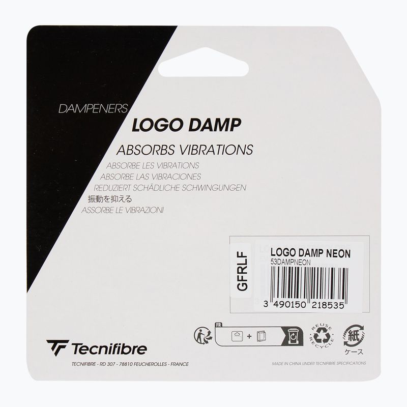Tlumič vibrací Tecnifibre Logo Damp 2 ks neon 2