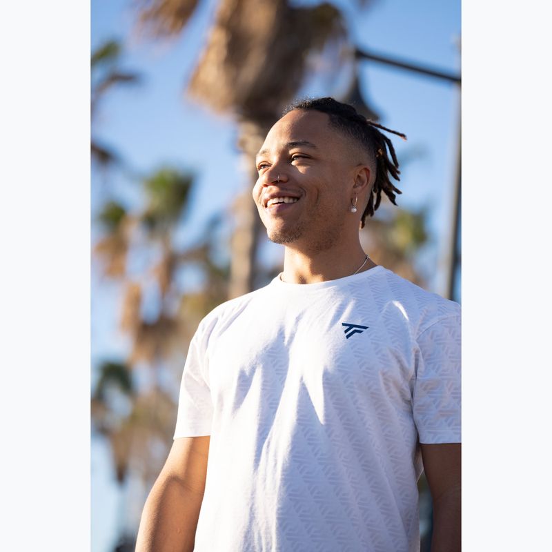 Pánské tenisové tričko Tecnifibre Graphic Tee Stretch white 5