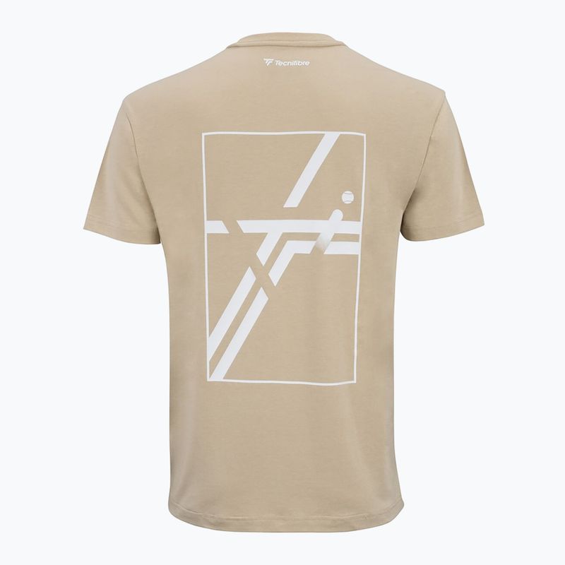 Pánské tričko Tecnifibre Graphic Tee sand 5