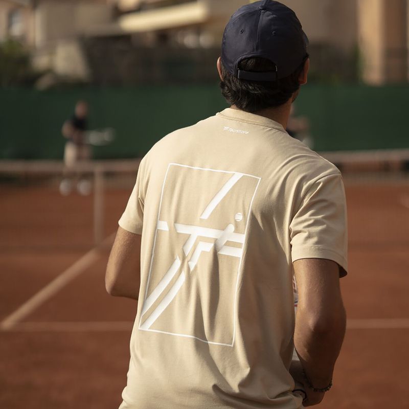 Pánské tričko Tecnifibre Graphic Tee sand 6