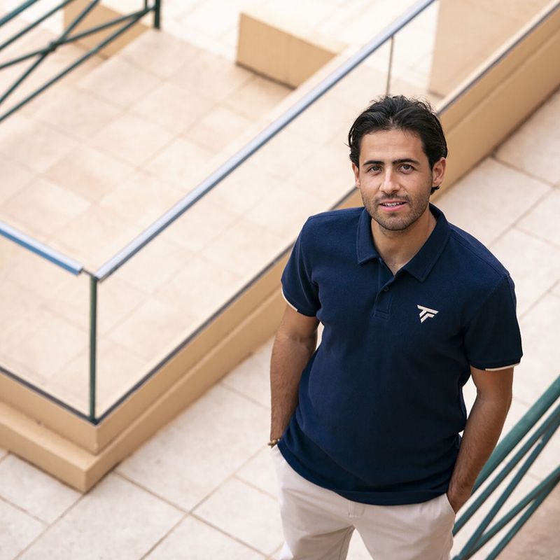 Pánské polo tričko Tecnifibre Waffle navy 7