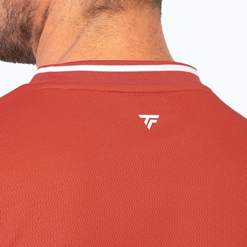 Pánské tenisové tričko Tecnifibre Team Tech terracotta 3