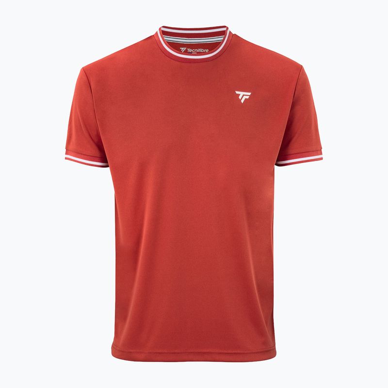 Pánské tenisové tričko Tecnifibre Team Tech terracotta 4