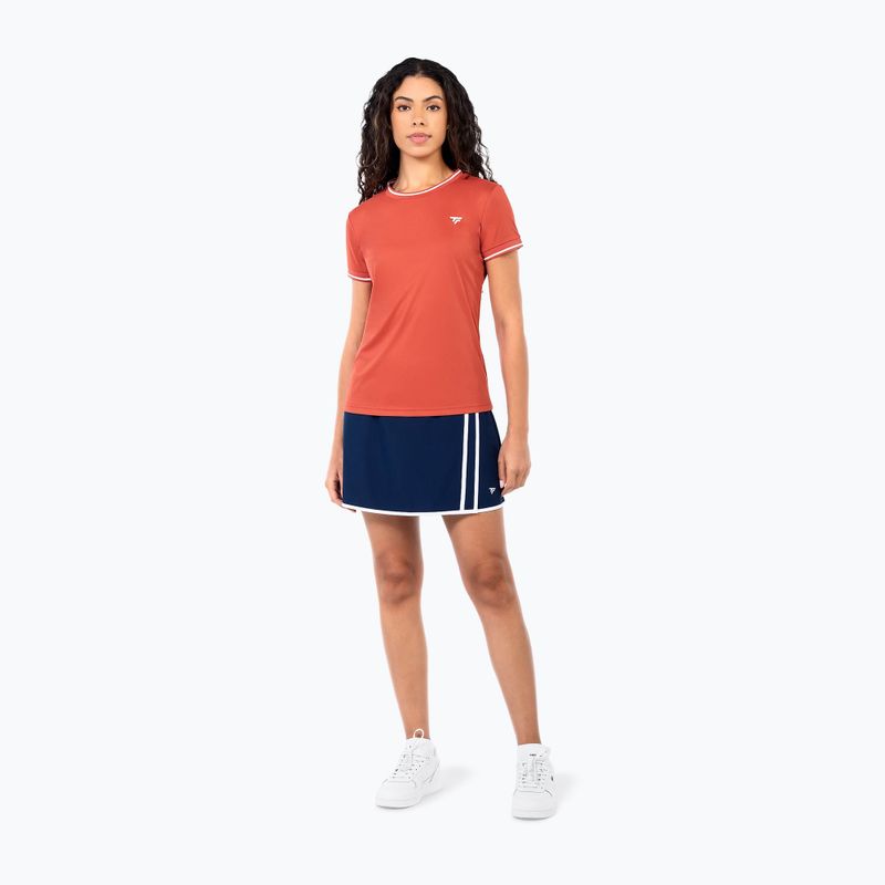 Dámské tenisové tričko Tecnifibre Team Tech terracotta 2