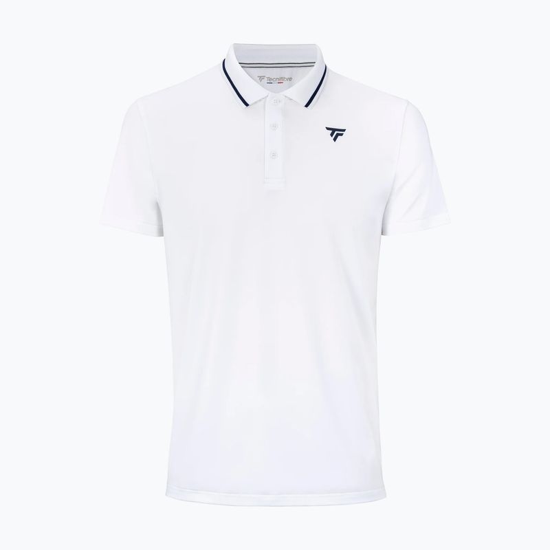Pánské tenisové polo tričko Tecnifibre Team Tech Polo white 4