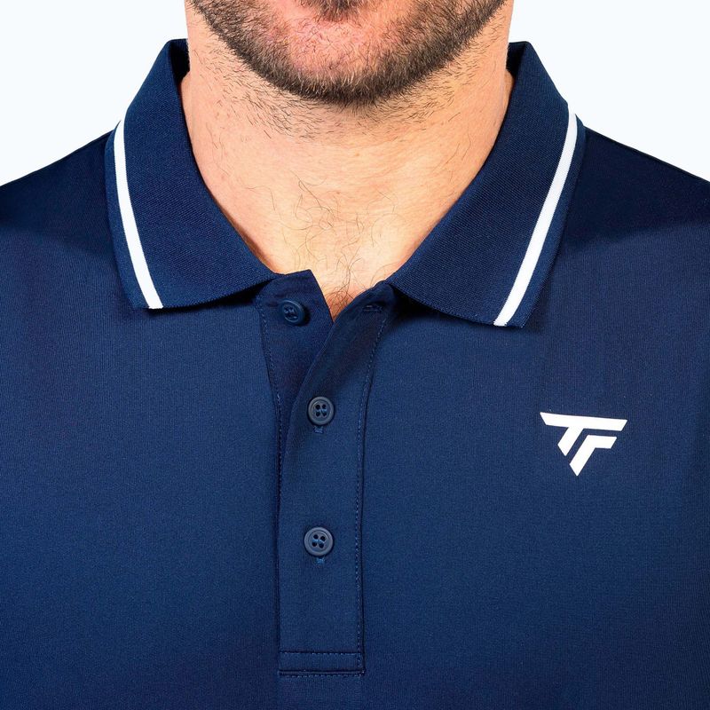 Pánské tenisové polo tričko Tecnifibre Team Tech Polo navy blue 4