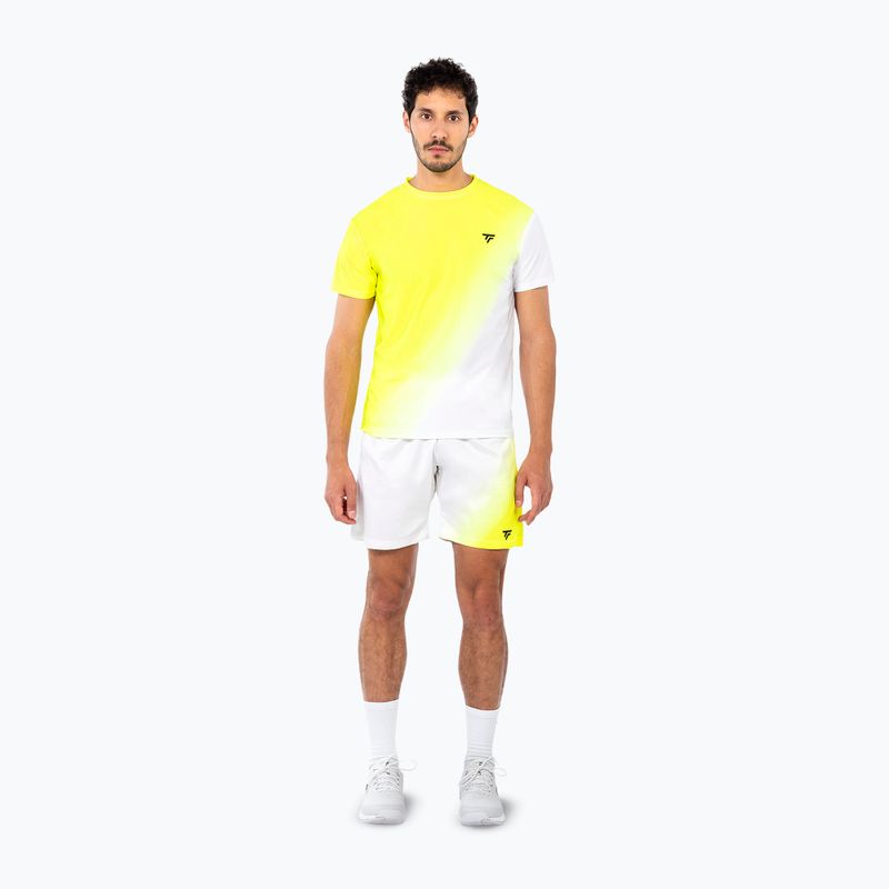 Pánské tenisové tričko Tecnifibre X-Loop Tee white/yellow 2