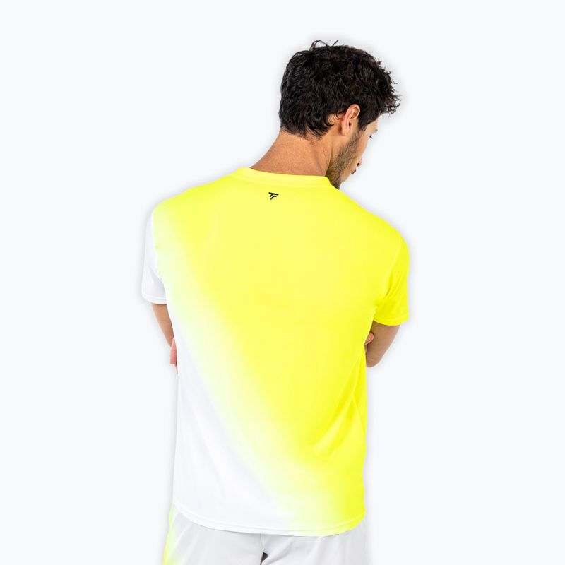 Pánské tenisové tričko Tecnifibre X-Loop Tee white/yellow 3