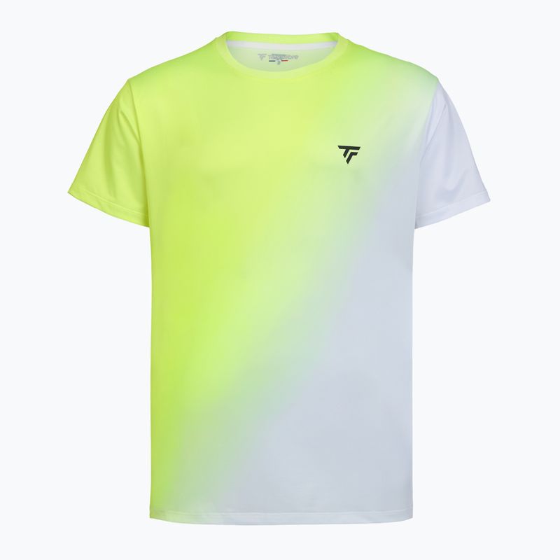 Pánské tenisové tričko Tecnifibre X-Loop Tee white/yellow 4