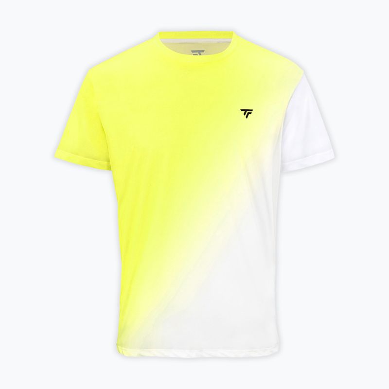 Pánské tenisové tričko Tecnifibre X-Loop Tee white/yellow 4