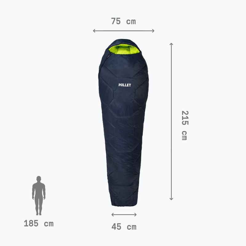 Spací pytel Millet Baikal 1100 Regular saphir 4