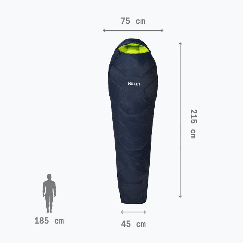 Spací pytel Millet Baikal 1100 Regular saphir 4