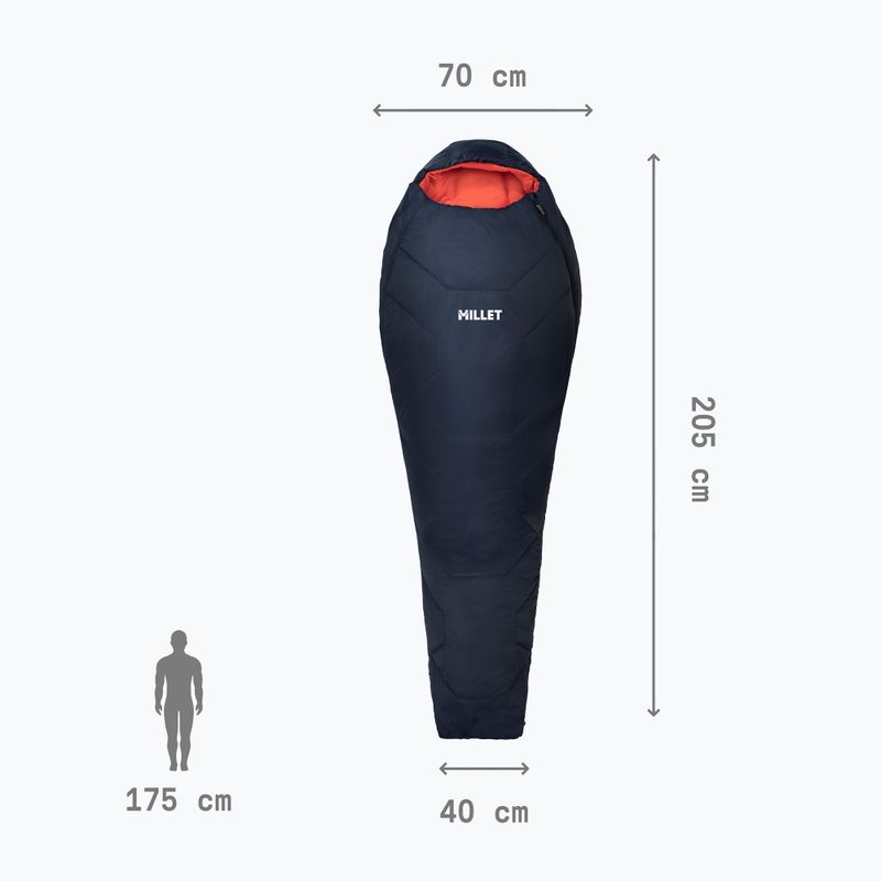 Dámský spací pytel Millet Baikal 1100 saphir 4