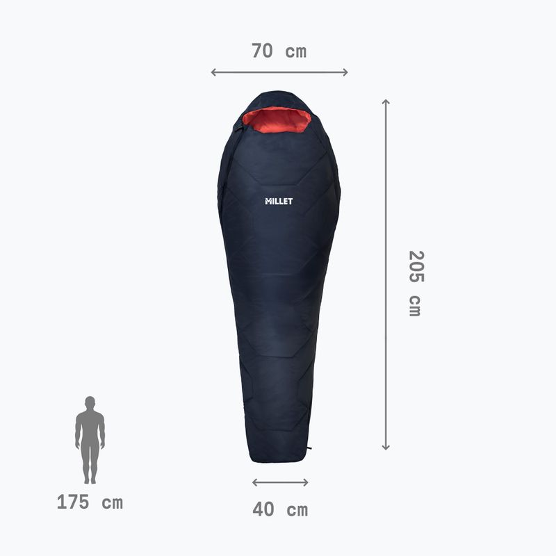 Dámský spací pytel Millet Baikal 750 true saphir 4