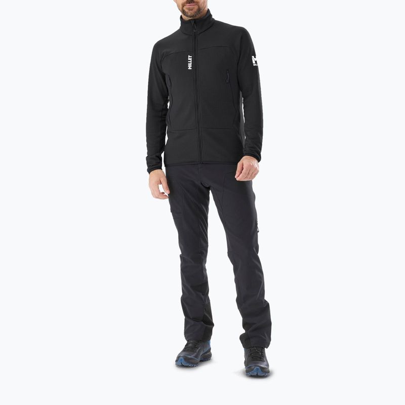 Pánská mikina Millet Fusion Grid black/noir 2