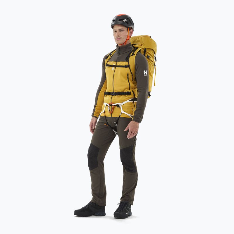 Pánská mikina Millet Fusion Grid safran/deep jungle 2