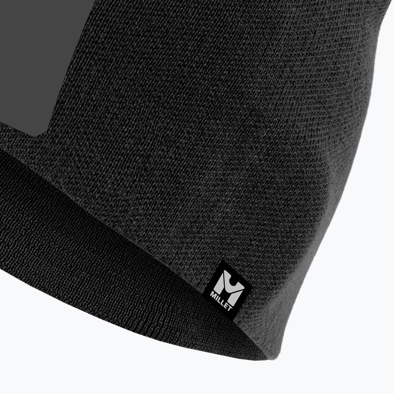 Zimní čepice Millet Logo Beanie noir/tarmac 3