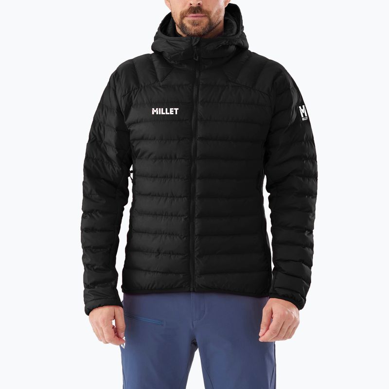 Pánská zateplená bunda Millet Fitz Roy Warm Hoodie black