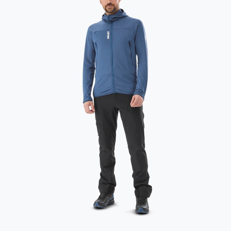 Pánská mikina Millet Fusion Grid Hoodie dark denim 2