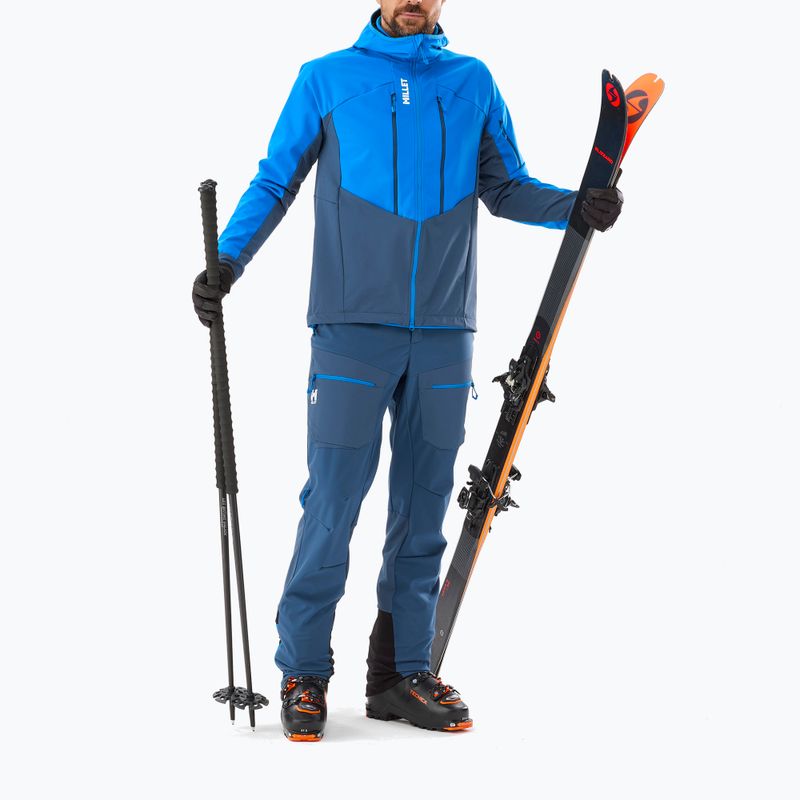 Pánské skialpové kalhoty Millet M White Shield navy blue 2