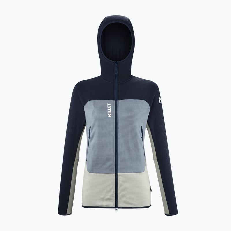 Dámská mikina Millet Fusion Grid Hoodie foggy dew/saphir