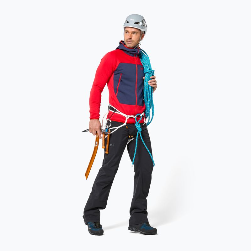 Pánská mikina Millet Fusion Grid Hoodie red 2