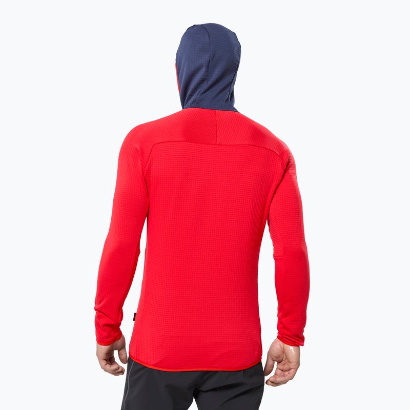 Pánská mikina Millet Fusion Grid Hoodie red 3