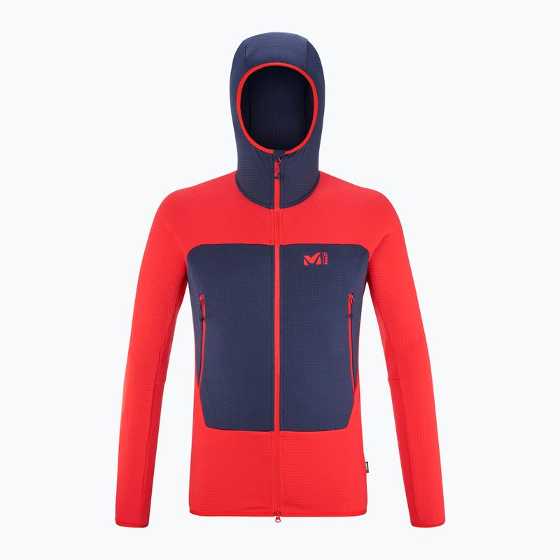 Pánská mikina Millet Fusion Grid Hoodie red 6