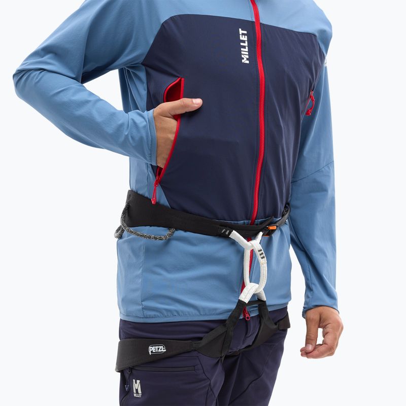 Pánská softshellová bunda Millet Fusion XCS Hoodie coronet blue/saphir 5