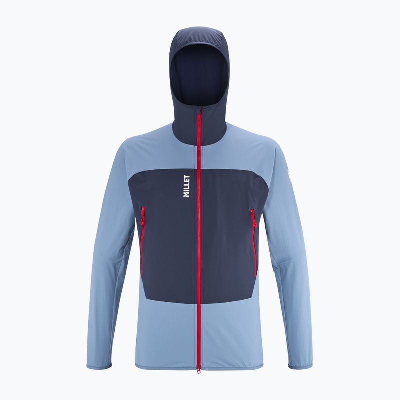 Pánská softshellová bunda Millet Fusion XCS Hoodie coronet blue/saphir 8