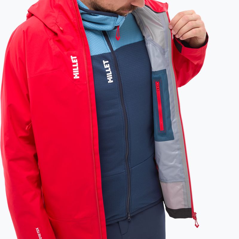 Pánská nepromokavá bunda Millet Kamet Gore-Tex red 10