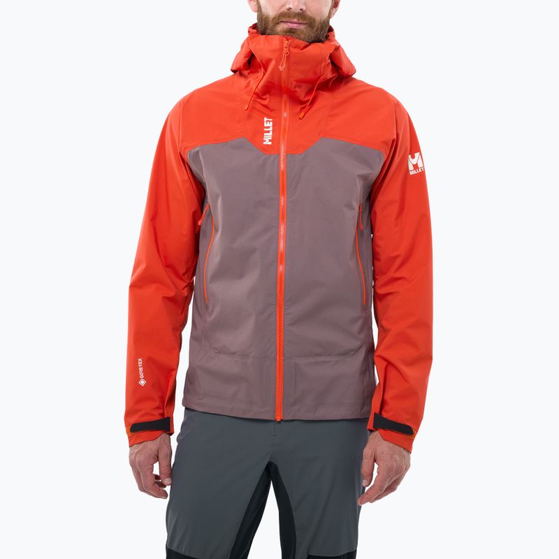 Pánská nepromokavá bunda Millet Kamet Gore-Tex Jacket paprika/pepper