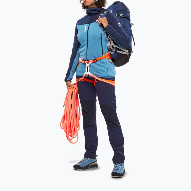 Dámská mikina Millet Fusion Grid Hoodie coronet blue/saphir 2