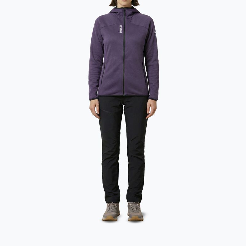 Dámská trekingová mikina Millet Lokka Hoodie III purple velvet 2